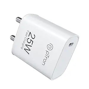pTron Volta FC19 25W Type-C Port PD Charger (White)