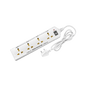 4 Socket Extension Board with 2 Metre Wire (White)