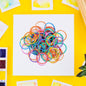 Strong & Reusable Rubber Bands: Multicolor for Office, Home & School, Hair accessories
