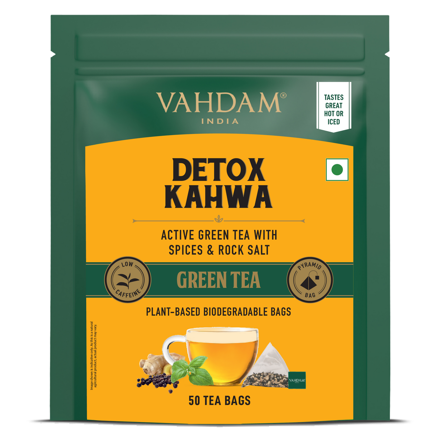 Detox Kahwa Green Tea, 50 Count