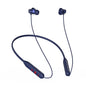 pTron  Tangent Eon In-Ear Neckband with Mic, 14Hrs Playtime, SafeBeats Design Ear Health & Comfort, Bluetooth 5.3, Dual Device Pairing & Type-C Fast Charging & IPX (Dark Blue)