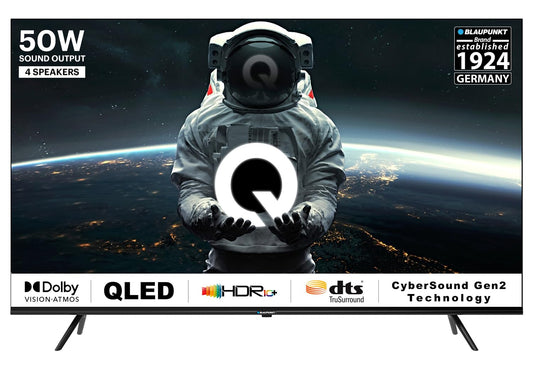 Blaupunkt 108 cm (43 inches) Quantum Dot Series 4K Ultra HD QLED Google TV 43QD7050 (Black)
