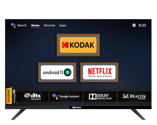 Kodak 80 cm (32 inches) 9XPRO Series HD Ready Certified Android LED TV 329X5051 (Black)