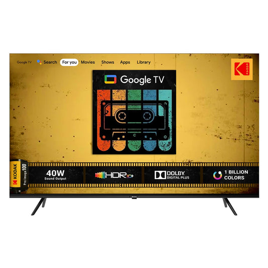 KODAK 126 cm (50 inches) CAPRO Series 4K Ultra HD LED Google TV 50CAPROGT5012 (Black)