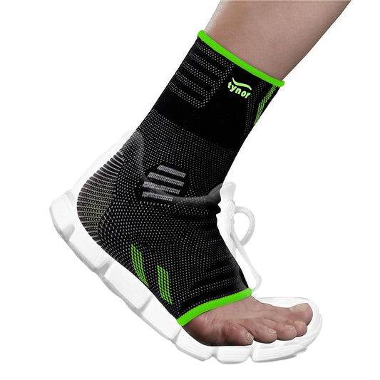Tynor Ankle Support Air Pro, Black & Green, Medium, 1 Unit