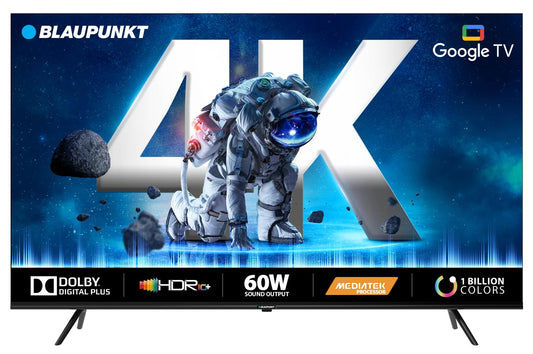 Blaupunkt 126 cm (50 inches) Cyber Sound G2 series 4k Ultra HD LED Google TV 50CSGT7022 (Black)