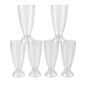 Supermom Transparent Plastic Milkshake Glass Set (400ml  6 Pc)
