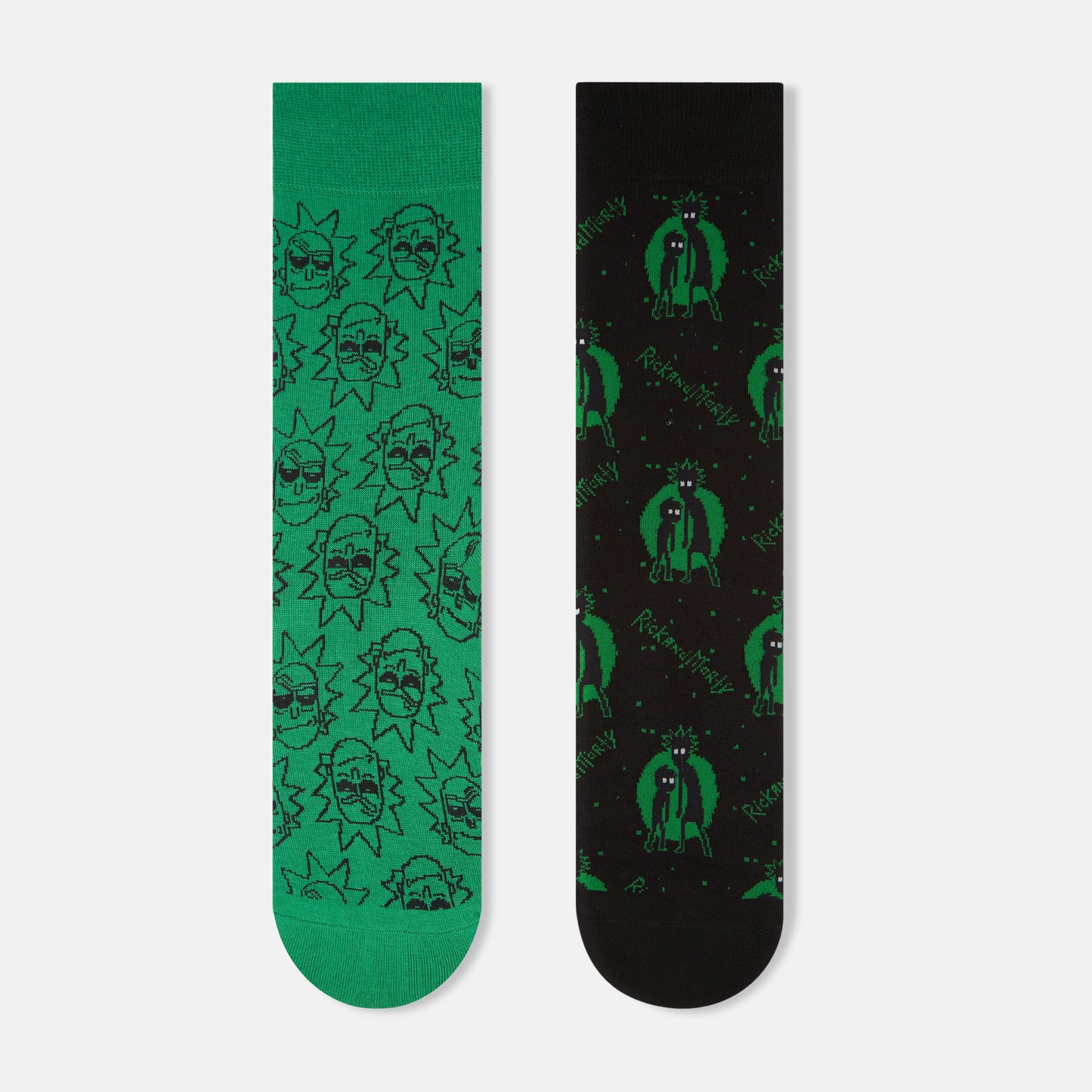 Men’s Rick and Morty Themed Crew Socks