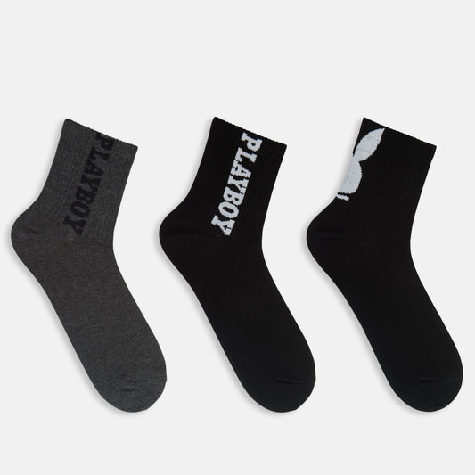 Men's Playboy Themed High Ankle Socks
