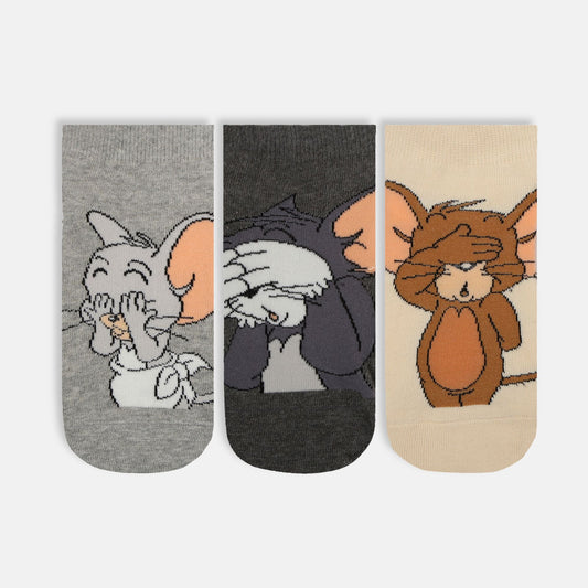 Women’s Tom & Jerry Cartoon Themed Lowcut Socks
