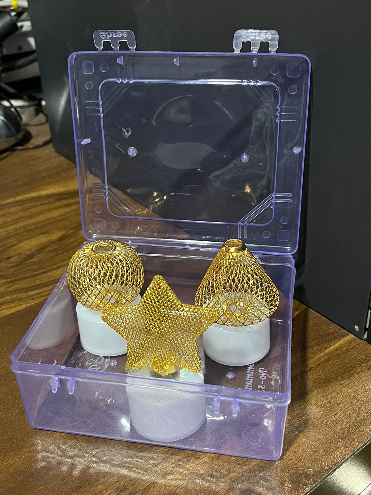 Flameless and Smokeless Decorative Candles Acrylic Led Tea Light Candle for Gifting, House, Light, Diwali (3 Pc Set)