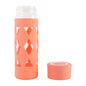 Glass Water Bottle With Protective Sleeve - (1 Pc  480 Ml)