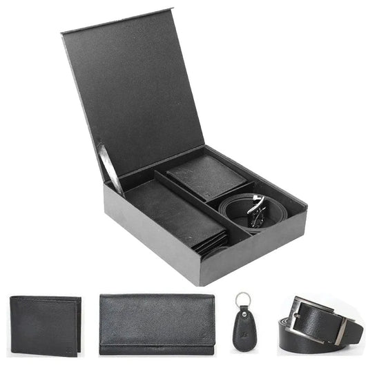 Bata Leather Wallet Clutch Belt Keychain Combo (935 6001)