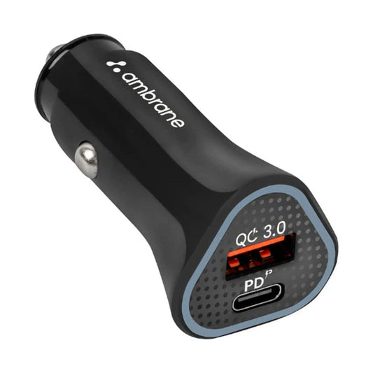 Ambrane Impulz C11 C2C 38W Dual Port QC & PD Car Charger