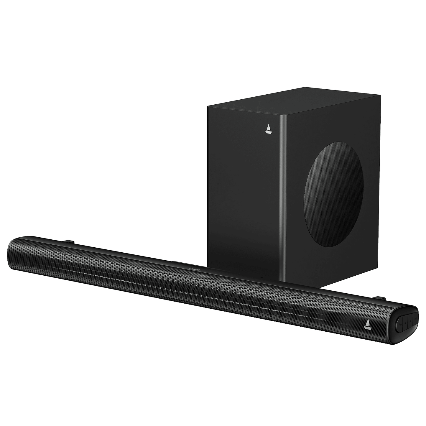 boAt Aavante Quake Plus | 200W Bluetooth Soundbar, 2.1 Channel with Wired Subwoofer, Multi-Connectivity, Wall Mountable
