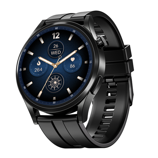 boAt Chrome Horizon | Smartwatch with 1.51" AMOLED Display, Premium Metal Built, VO2 Max, Video Watch Face, Functional Crown