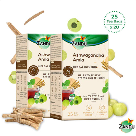 Ashwagandha Amla Herbal Infusion (25 Tea Bags)(Pack of 2)