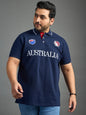Men Plus Size Australia Printed Polo Tshirt