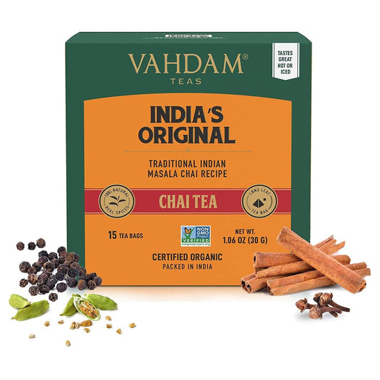 EBO - India's Original Masala Chai Tea, 15 Count