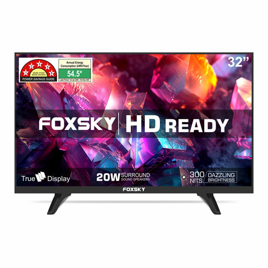 Foxsky 80 cm (32 inches) HD Ready LED TV 32FSN With A+ Grade Panel (slim bezels)