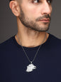 Bold By Priyaasi Majestic Eagle Face with Exquisite Silver-Plated Men's Chain