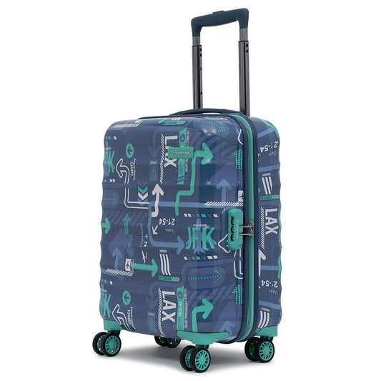 Uppercase JFK Hard Trolley Bag (Medium) Denim Blue (6200EHT1DBL)