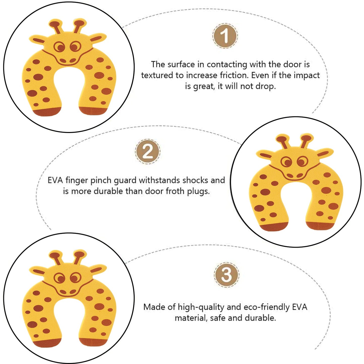 1 Pc Mix Door Stopper used in all kinds of household and official places specially, for controlling motion of doors.