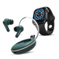 Hammer Airflow Plus TWS Earbuds & Ace 2.0 Bluetooth Smartwatch (Combo)