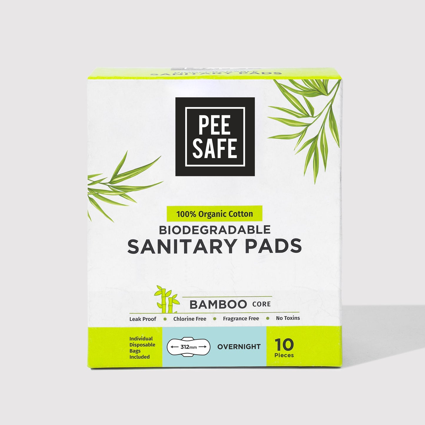 Biodegradable Sanitary Pads - Overnight (Pack of 10)
