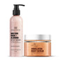 British Rose with Almond Bodywash & Himalayan Scrub Combo (Set of 2)