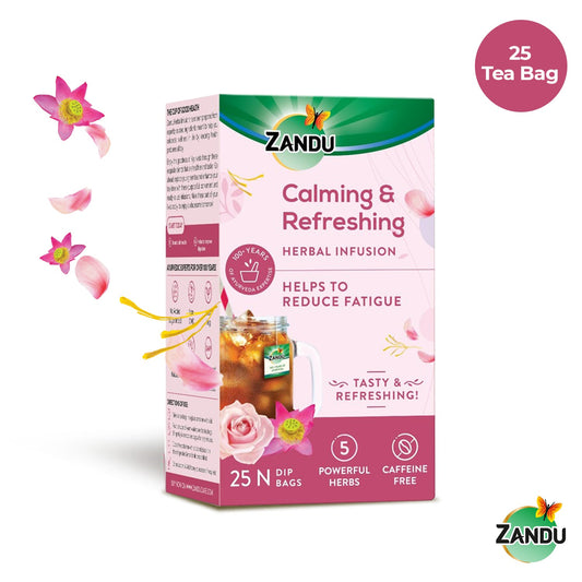Zandu Iced Tea - Calming & Refreshing, Ayurvedic (25 Teabags)