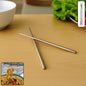 Premium Stainless Steel Reusable Chopsticks (2 Pc)