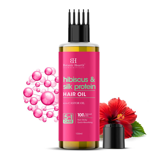 Hibiscus Silk Protein Oil for Hair Nourishment – 150ml