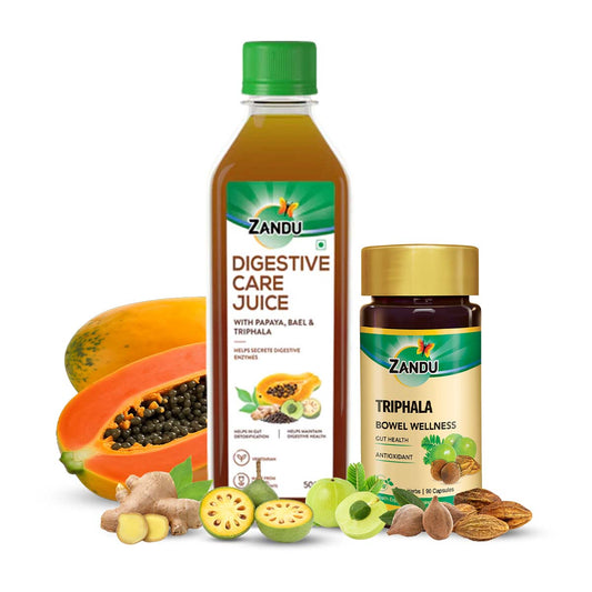 Digestion Juice 500ml + Triphala Capsules (90 Caps)