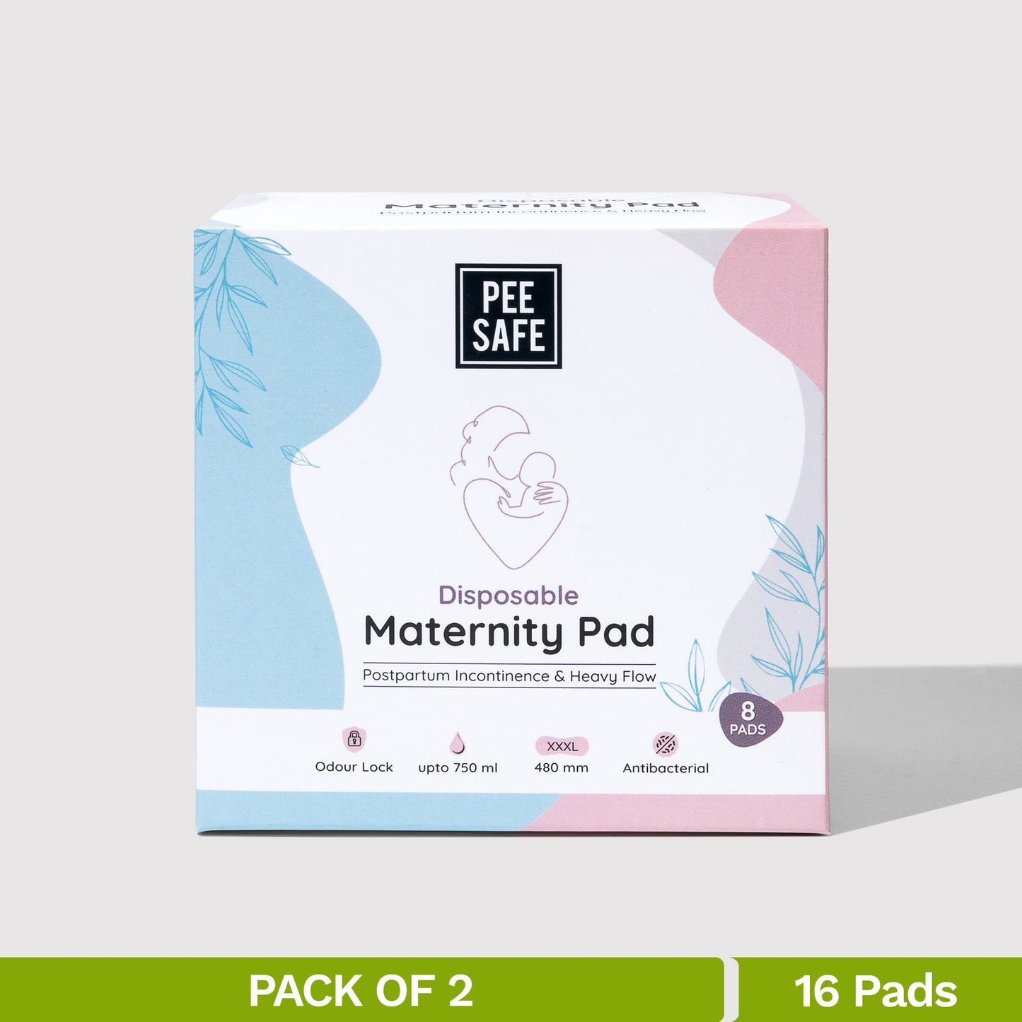 Maternity Pads - 8 Pads (480 MM - Pack of 2)