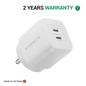 Hammer Gan Charger 45W Dual USB-C (Type C) Fast Charger