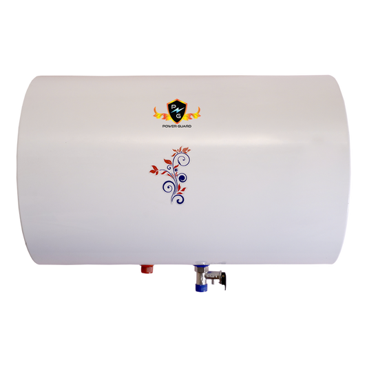 Water Geyser : Power Guard 25L Storage Water Heater Geyser With Glass Line Horizontal Tank (White, PG-GL-HORIZONTAL-25)