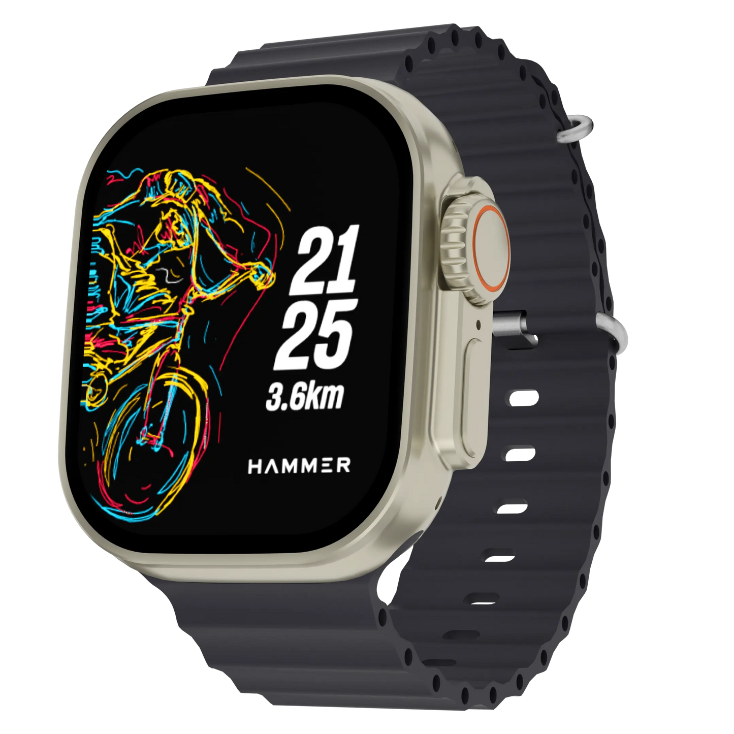 Hammer Active 2.0 Plus Bluetooth Calling Smartwatch with Gesture Control