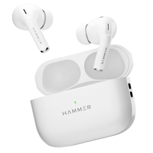 Hammer Aero max ANC & ENC In-ear Bluetooth Earbuds with slide and touch controls.