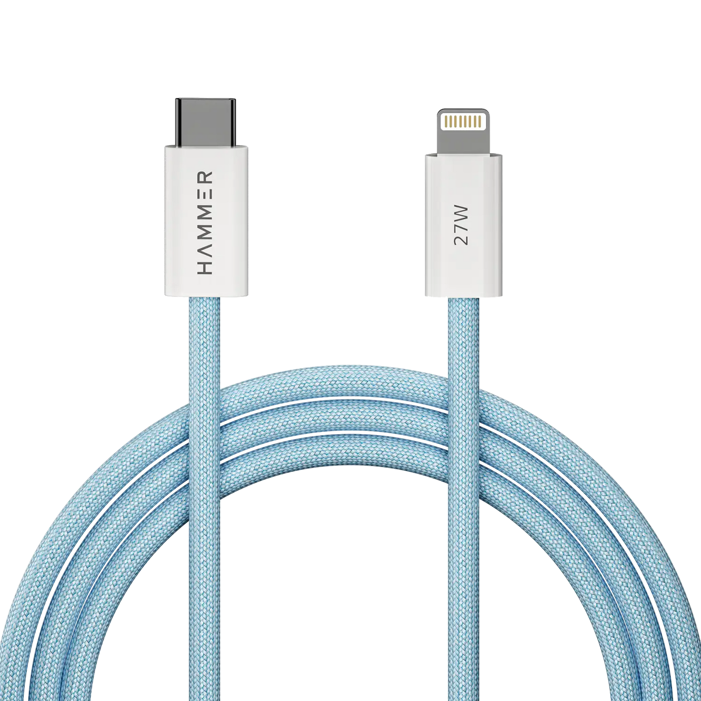 Hammer 27W Fast Charging Type-C to Lightning Cable with 8 pins, pure copper for all Apple Devices(Inc iPad)