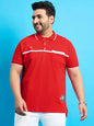 Men Plus Size Henry Solid Polo Tshirt