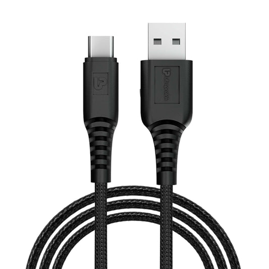Zap-C Auto USB A to C Sync Charge Cable with Android Auto & Car Play support UL1225BLK-0120