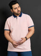 Men Plus Size Husa Solid Polo Tshirt