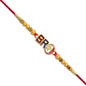 Bro 1 Rakhi With Golden Beads  Enamel Finish