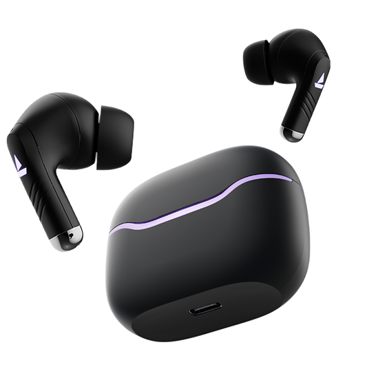 boAt Immortal 125 | Gaming Wireless Earbuds with BEAST™?Mode, 40 Hours Playback, ENx™ Technology, RGB LED lights