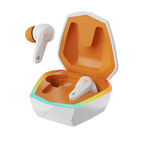 boAt Immortal 121 | Bluetooth Gaming Wireless Earbuds with BEAST™? Mode (40ms Low Latency), ASAP™? Charge, 40 Hours Playback, & Blazing RGB Lights