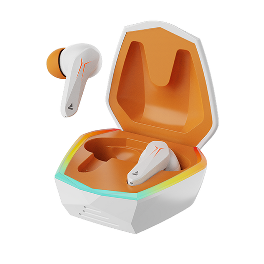 boAt Immortal 121 | Bluetooth Gaming Wireless Earbuds with BEAST™? Mode (40ms Low Latency), ASAP™? Charge, 40 Hours Playback, & Blazing RGB Lights