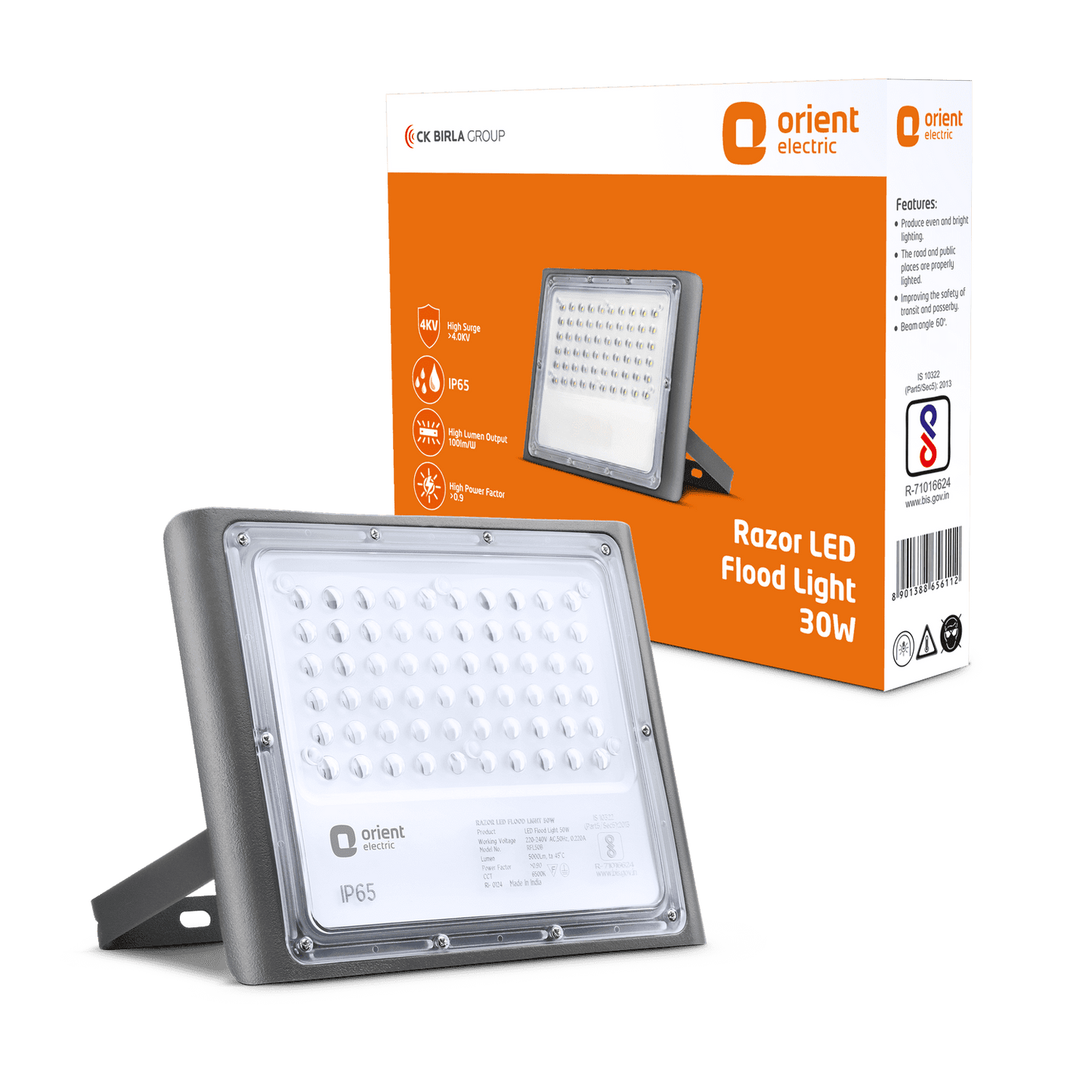 Razor LED Flood Light | IP-65 Weather Resistant | High Voltage Protection | 1-Year Warranty