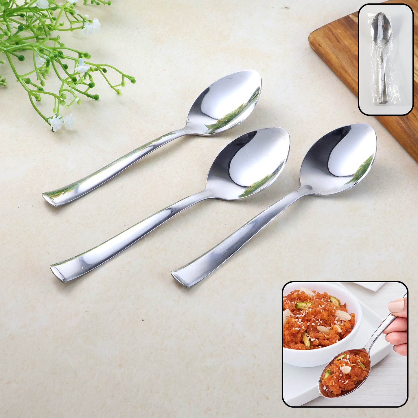 Everyday Dining Spoons - (3 Pc  Set)
