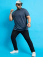 Men Plus Size Kilson Solid Round Neck Tshirt